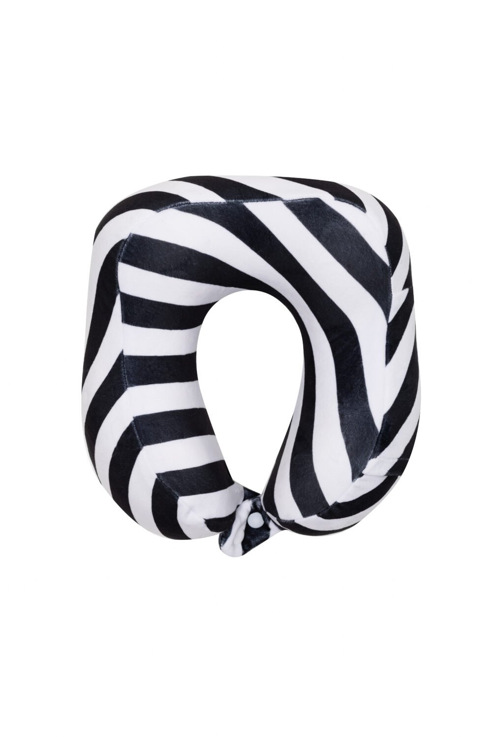 Poduszka podróżna, ergonomiczna w czarno-białe paski
