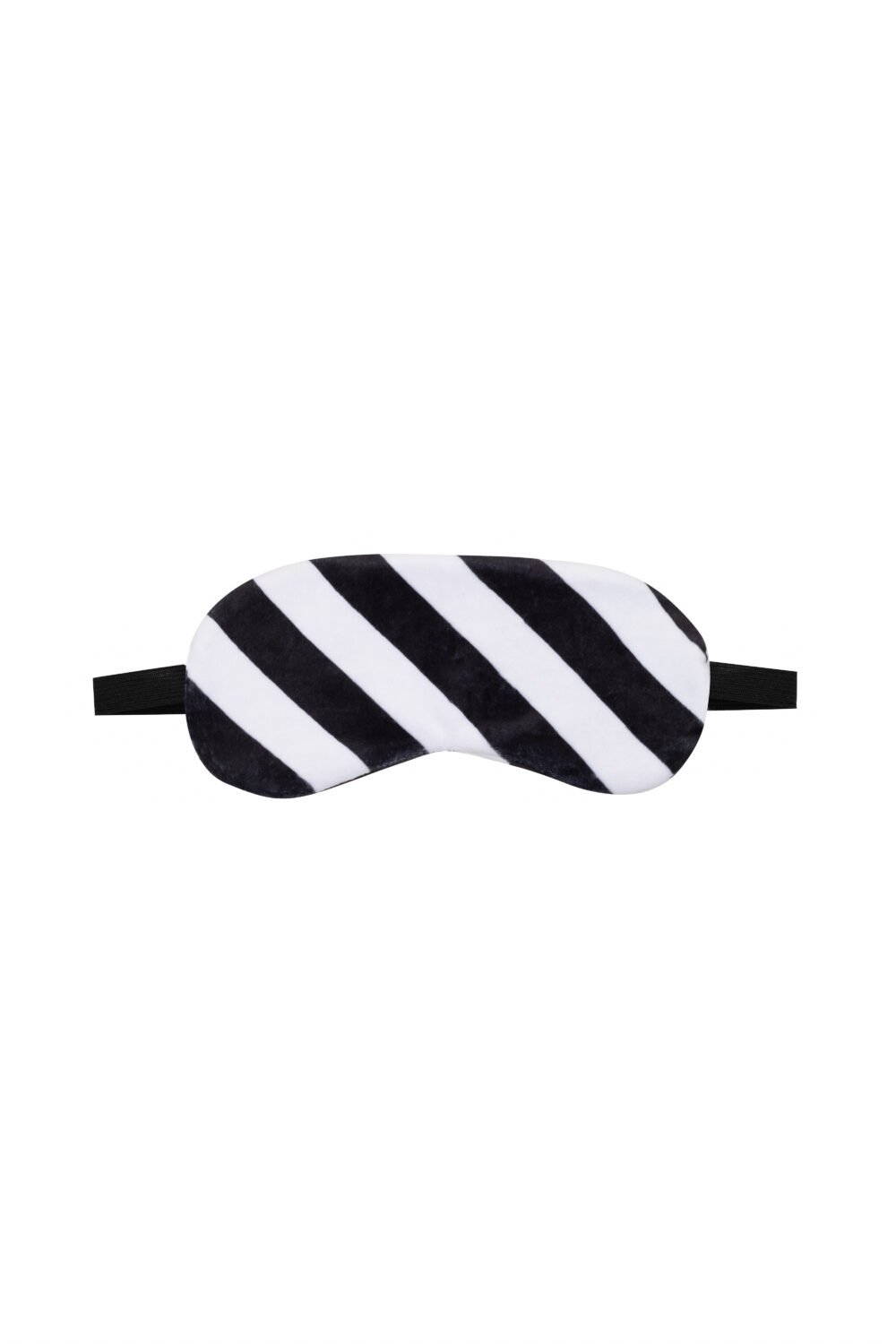 Opaska na oczy w paskie czarno białe, opaska na gumkę
